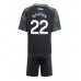 Aston Villa Ian Maatsen #22 Bortedraktsett Barn 2025-26 Korte ermer (+ Korte bukser)